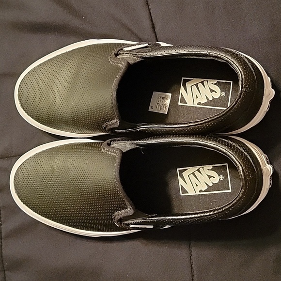 Vans Perforated Leather Slip-On Shoe - Picture 5 of 8